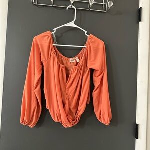 Women's Orange Blouse